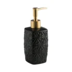 Palermo Textured Geometric Ceramic Liquid Soap Dispenser