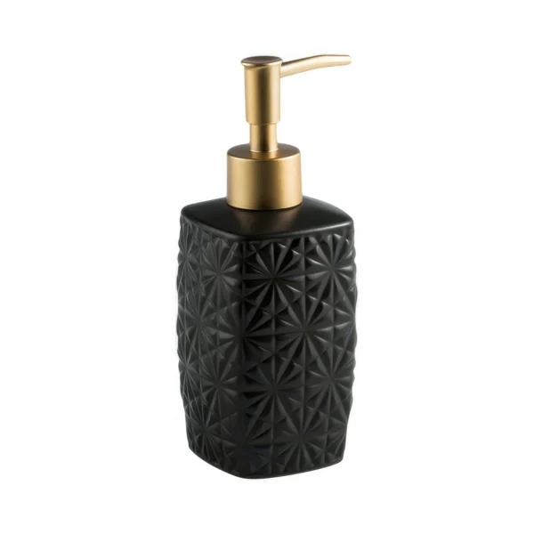 Palermo Textured Geometric Ceramic Liquid Soap Dispenser