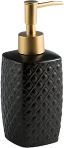 Palermo Textured Geometric Ceramic Liquid Soap Dispenser