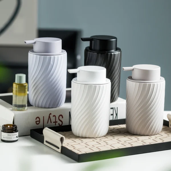Rhodes Spiral Ceramic Foaming Soap Dispenser