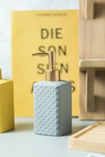 Seville Diamond Relief Ceramic Liquid Soap Dispenser
