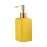 Seville Diamond Relief Ceramic Liquid Soap Dispenser