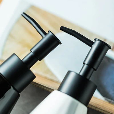 Siena Geometric Glossy Ceramic Liquid Soap Dispenser