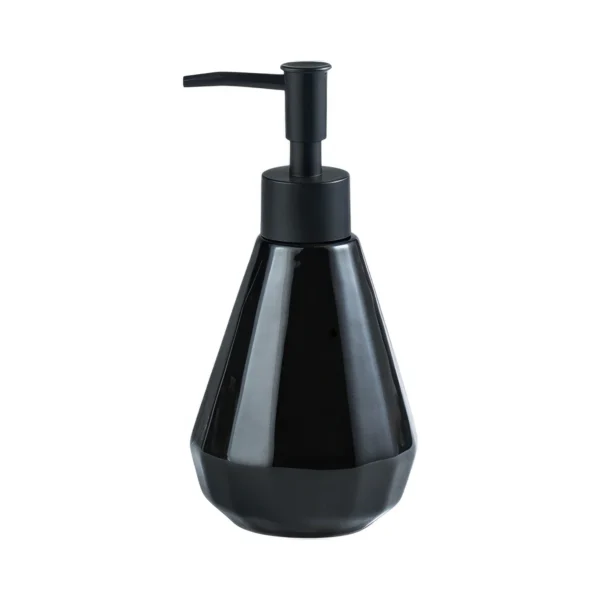 Siena Geometric Glossy Ceramic Liquid Soap Dispenser