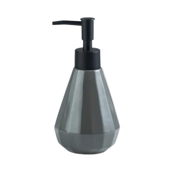 Siena Geometric Glossy Ceramic Liquid Soap Dispenser