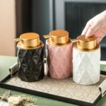 Sofia Lattice Ceramic Foaming Soap Dispenser
