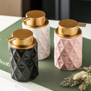 Sofia Lattice Ceramic Foaming Soap Dispenser