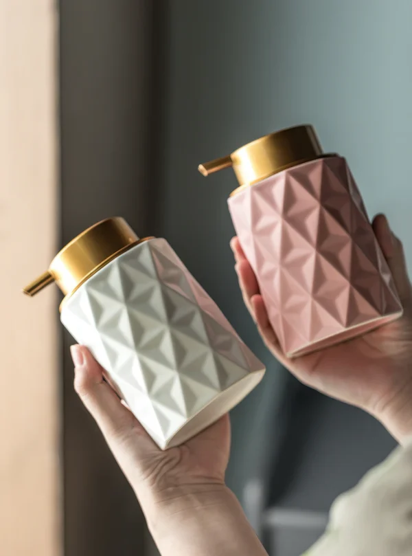 Sofia Lattice Ceramic Foaming Soap Dispenser