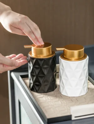 Sofia Lattice Ceramic Foaming Soap Dispenser