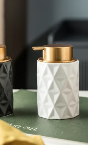 Sofia Lattice Ceramic Foaming Soap Dispenser
