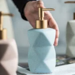 Vikos Faceted Ceramic Liquid Soap Dispenser