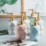 Vikos Faceted Ceramic Liquid Soap Dispenser