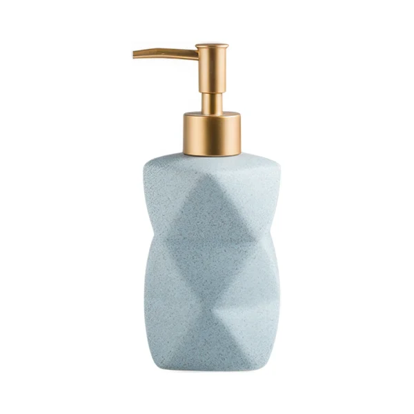 Vikos Faceted Ceramic Liquid Soap Dispenser