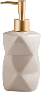 Vikos Faceted Ceramic Liquid Soap Dispenser