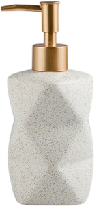 Vikos Faceted Ceramic Liquid Soap Dispenser
