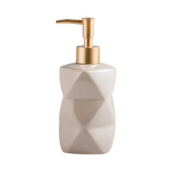 Vikos Faceted Ceramic Liquid Soap Dispenser