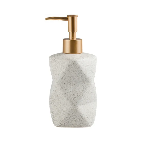 Vikos Faceted Ceramic Liquid Soap Dispenser