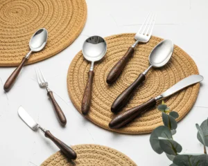 Aarhus Minimalist Wood Cutlery Set
