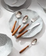 Amiens Mirror-Polished Wood Cutlery Set