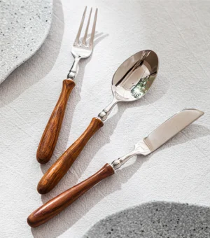 Amiens Mirror-Polished Wood Cutlery Set