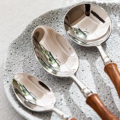 Amiens Mirror-Polished Wood Cutlery Set