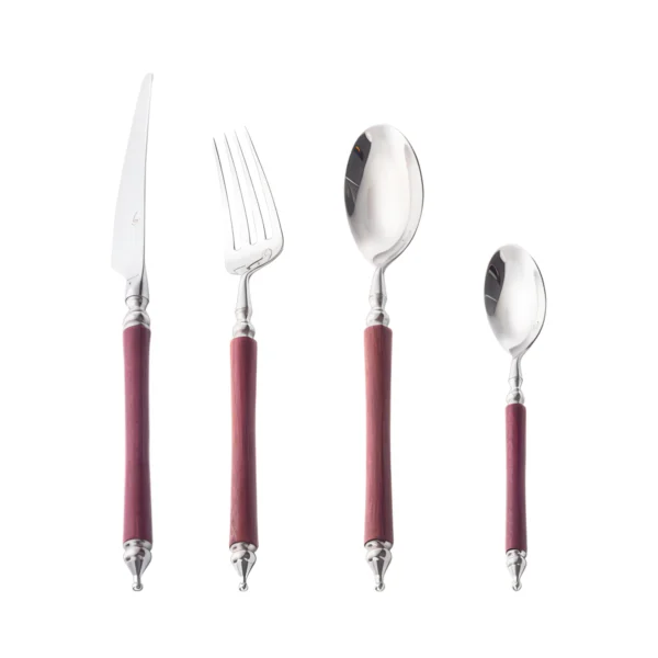 Avignon Mirror-Polished Wood Cutlery Set