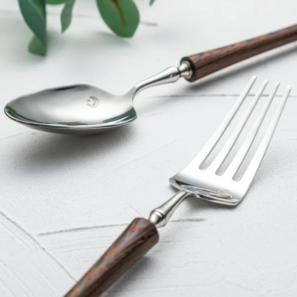 Bellagio Contoured Wood Cutlery Set