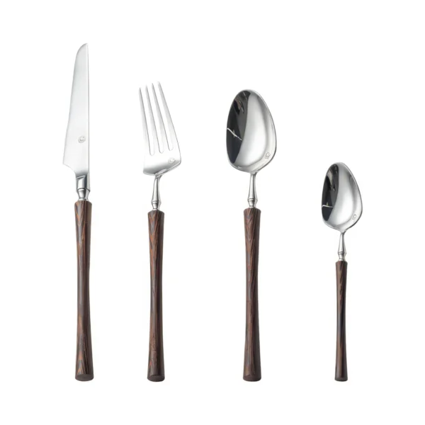 Bellagio Contoured Wood Cutlery Set