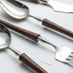Bellagio Contoured Wood Cutlery Set