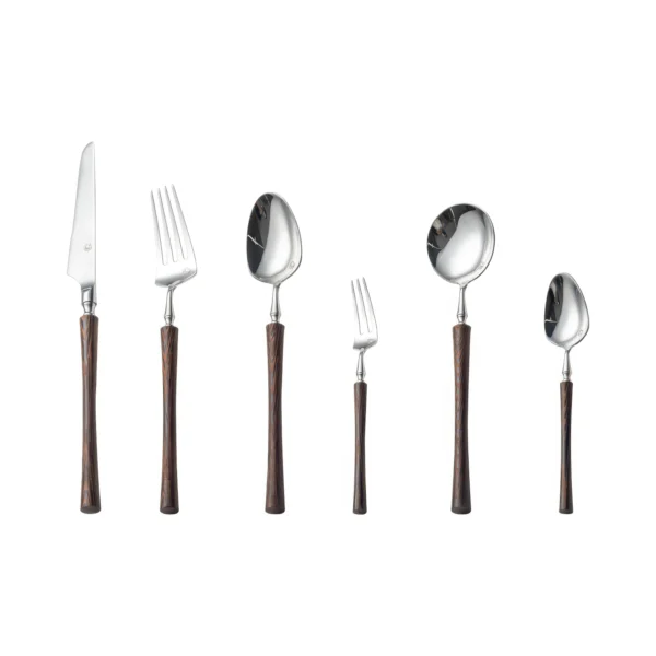 Bellagio Contoured Wood Cutlery Set