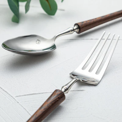 Bellagio Contoured Wood Cutlery Set
