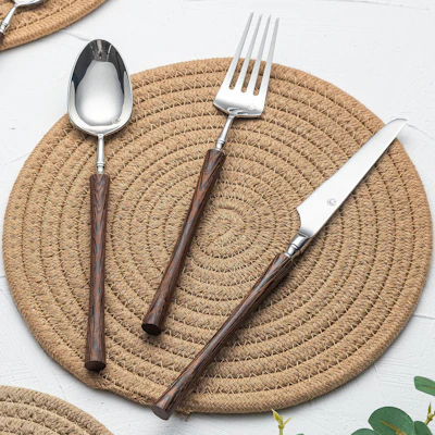 Bellagio Contoured Wood Cutlery Set