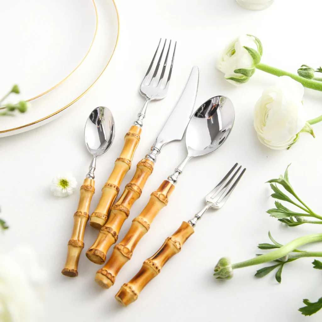 Borneo Ribbed Bamboo Cutlery Set