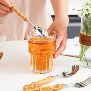 Borneo Ribbed Bamboo Cutlery Set