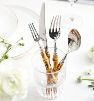 Borneo Ribbed Bamboo Cutlery Set