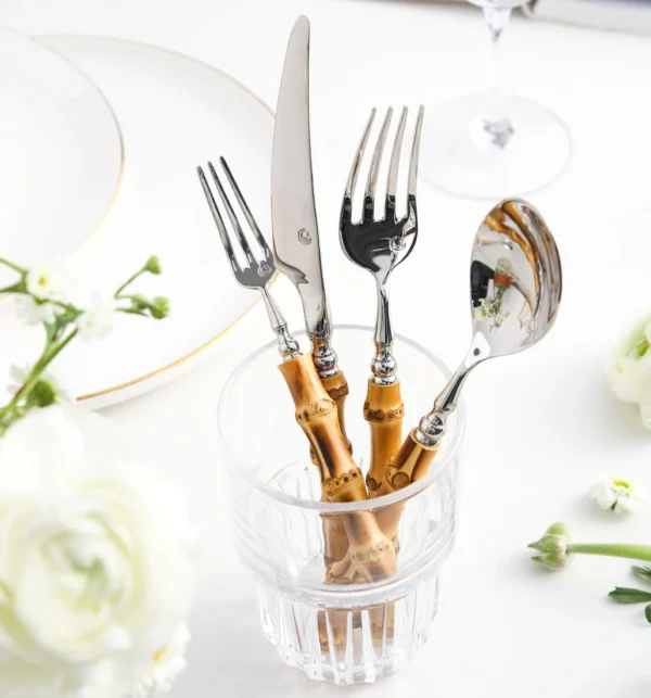 Borneo Ribbed Bamboo Cutlery Set