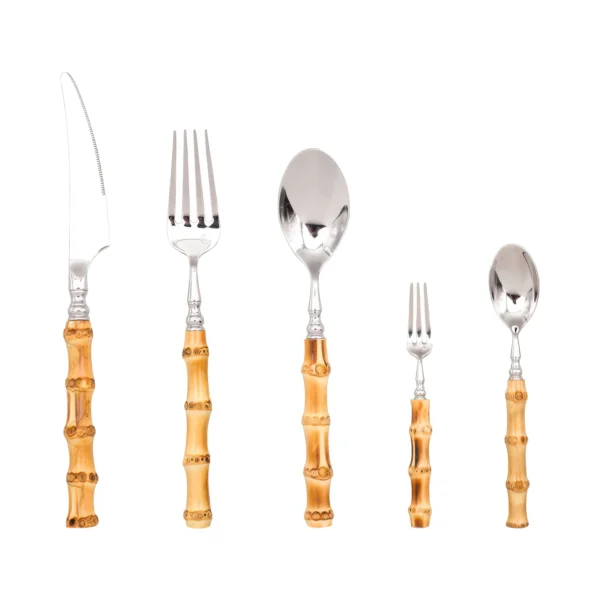 Borneo Ribbed Bamboo Cutlery Set