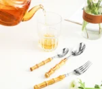 Borneo Ribbed Bamboo Cutlery Set