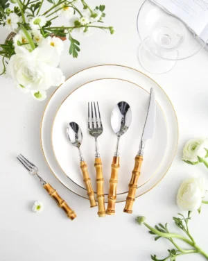 Borneo Ribbed Bamboo Cutlery Set