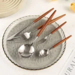 Nantes Tapered Wood Cutlery Set