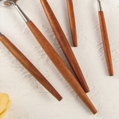 Nantes Tapered Wood Cutlery Set