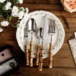 Nikko Sculpted Bamboo Cutlery Set