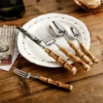 Nikko Sculpted Bamboo Cutlery Set