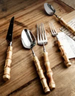Nikko Sculpted Bamboo Cutlery Set