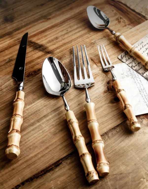 Nikko Sculpted Bamboo Cutlery Set