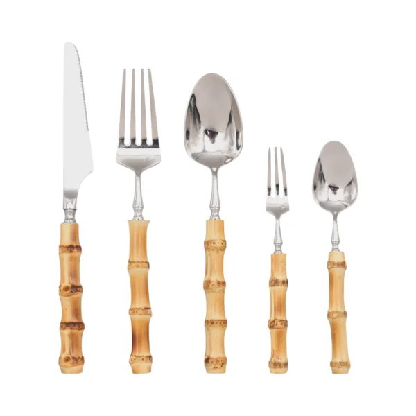 Nikko Sculpted Bamboo Cutlery Set