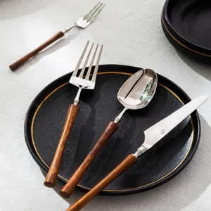Salzburg Tapered Wood Cutlery Set