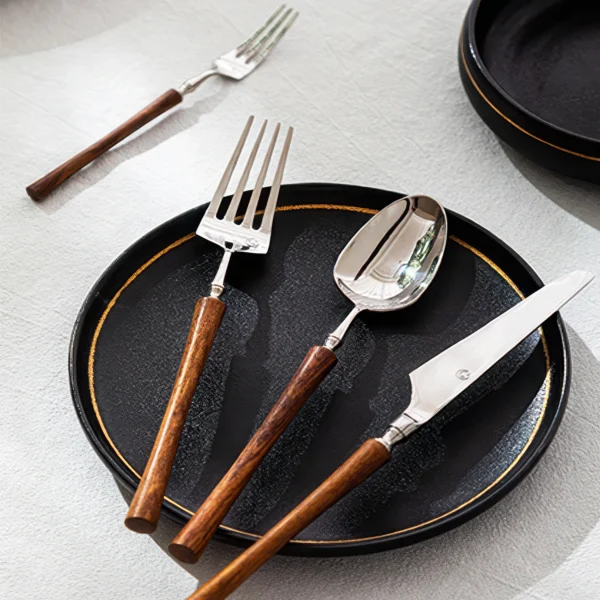 Salzburg Tapered Wood Cutlery Set