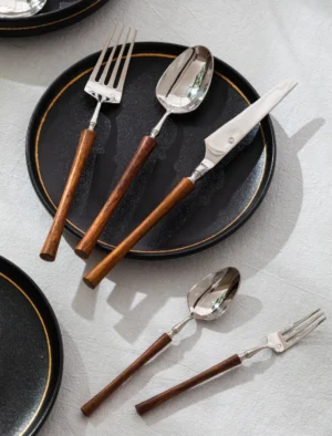 Salzburg Tapered Wood Cutlery Set