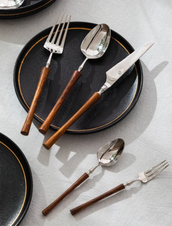 Salzburg Tapered Wood Cutlery Set